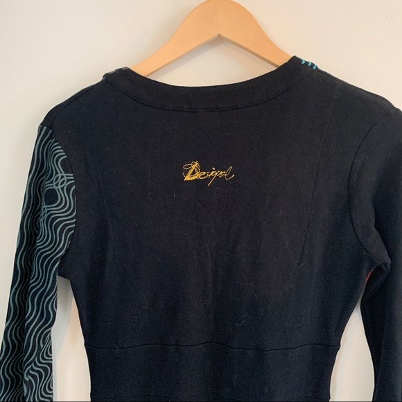 Desigual multicolor long sleeve dress - Picture 3 of 6